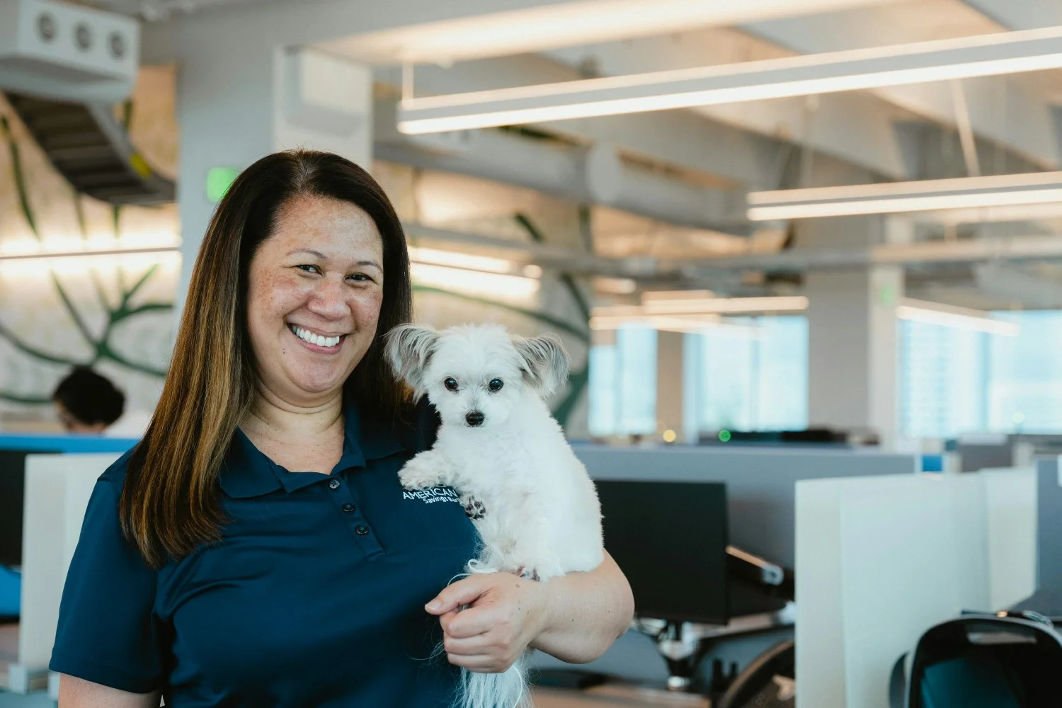 At our dog-friendly workplace, furry friends are just as important as teammates. 