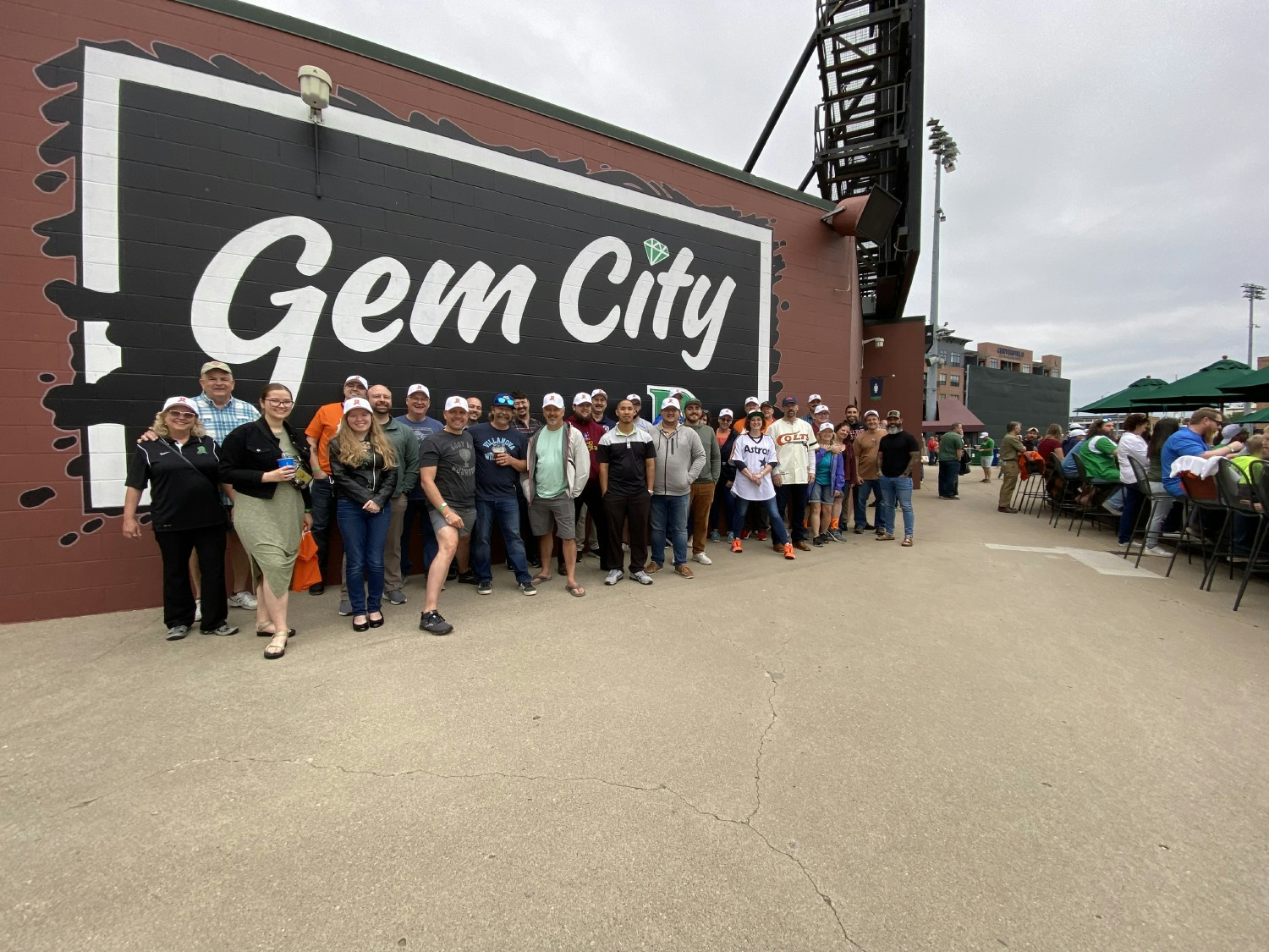 Team building event at the Dayton Dragons game in Dayton, Ohio