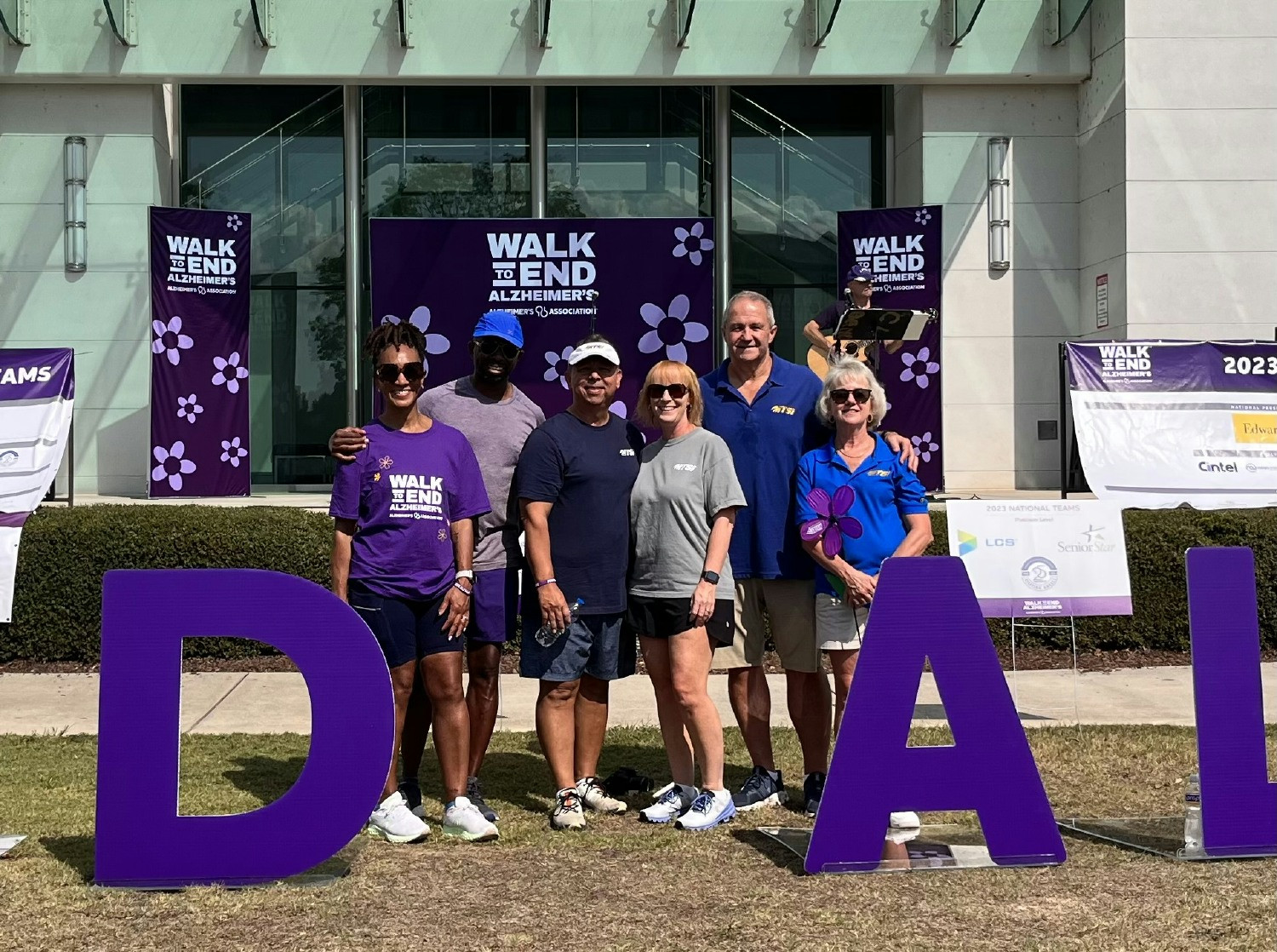 Huntsville Charitable Giving Team at the Walk to End Alzheimer's in Huntsville, Alabama.