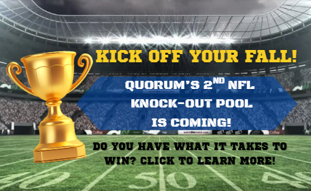 Our annual office Football Knockout pool is a fun way for employees to compete and share their love of sports.