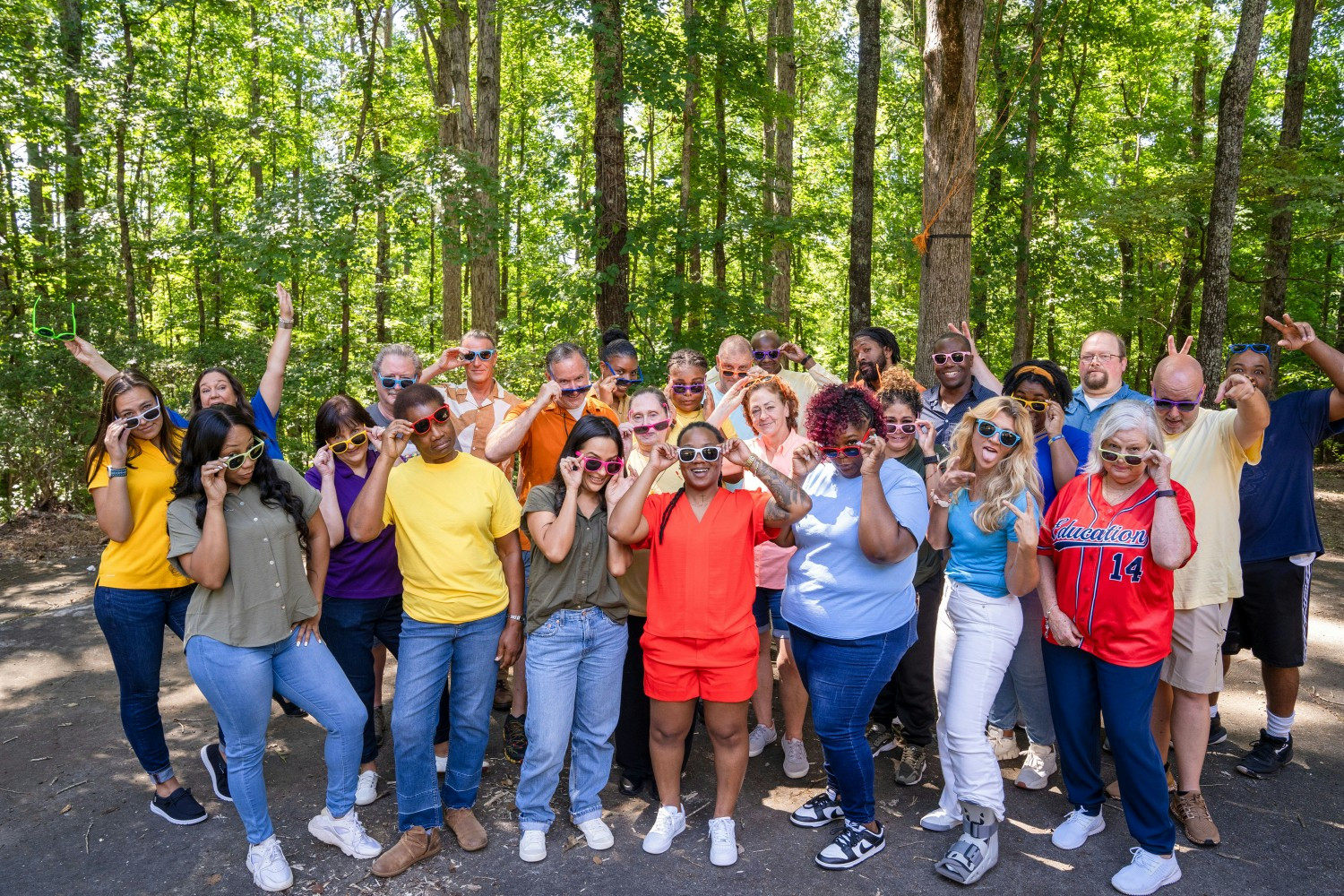 North Carolina wellness group, enjoying the mountains. 