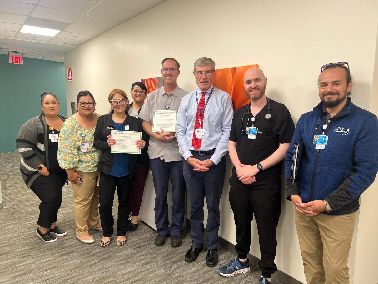 Taking a moment to celebrate our team members for creating an excellent patient experience.