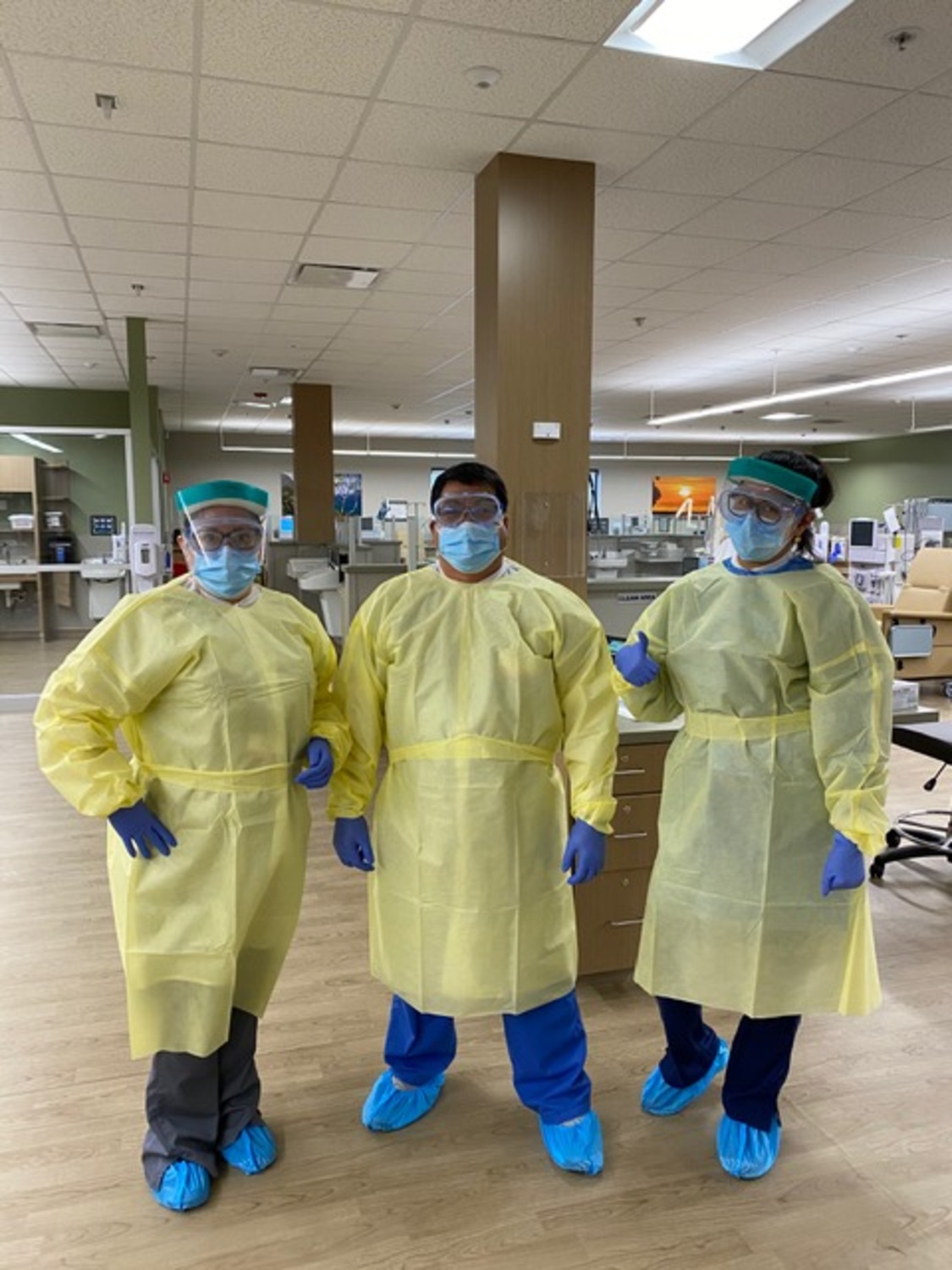 Our clinical teams work hard to be there for patients and show up in their proper personal protective equipment.