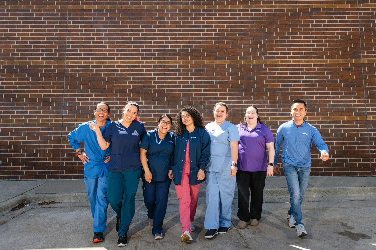 The Manteca Dialysis clinic team shows solitary as they work to provide dialysis to patients during COVID-19. 
