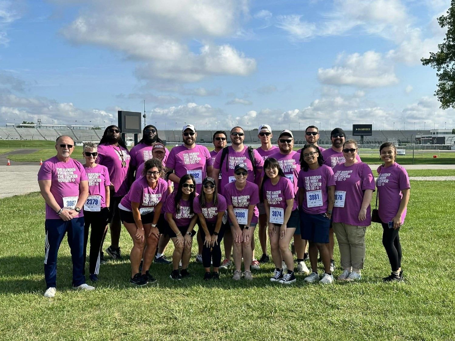 The Moser team participating in the Indianapolis Corporate Challenge. 