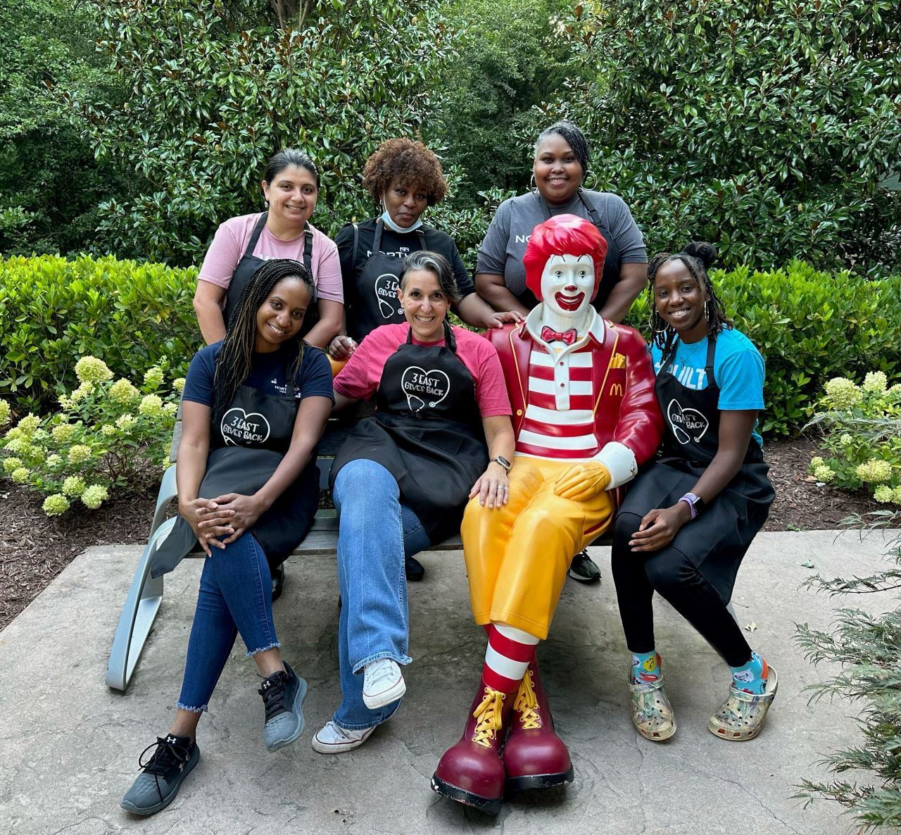 Our Northsiders participate in volunteering activities, like cooking and serving dinner for the Ronald McDonald House.