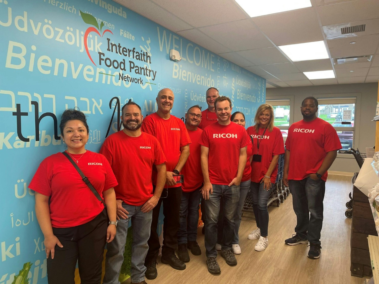 Rallying for the annual #RicohFeeds campaign to end hunger #WeAreRicoh