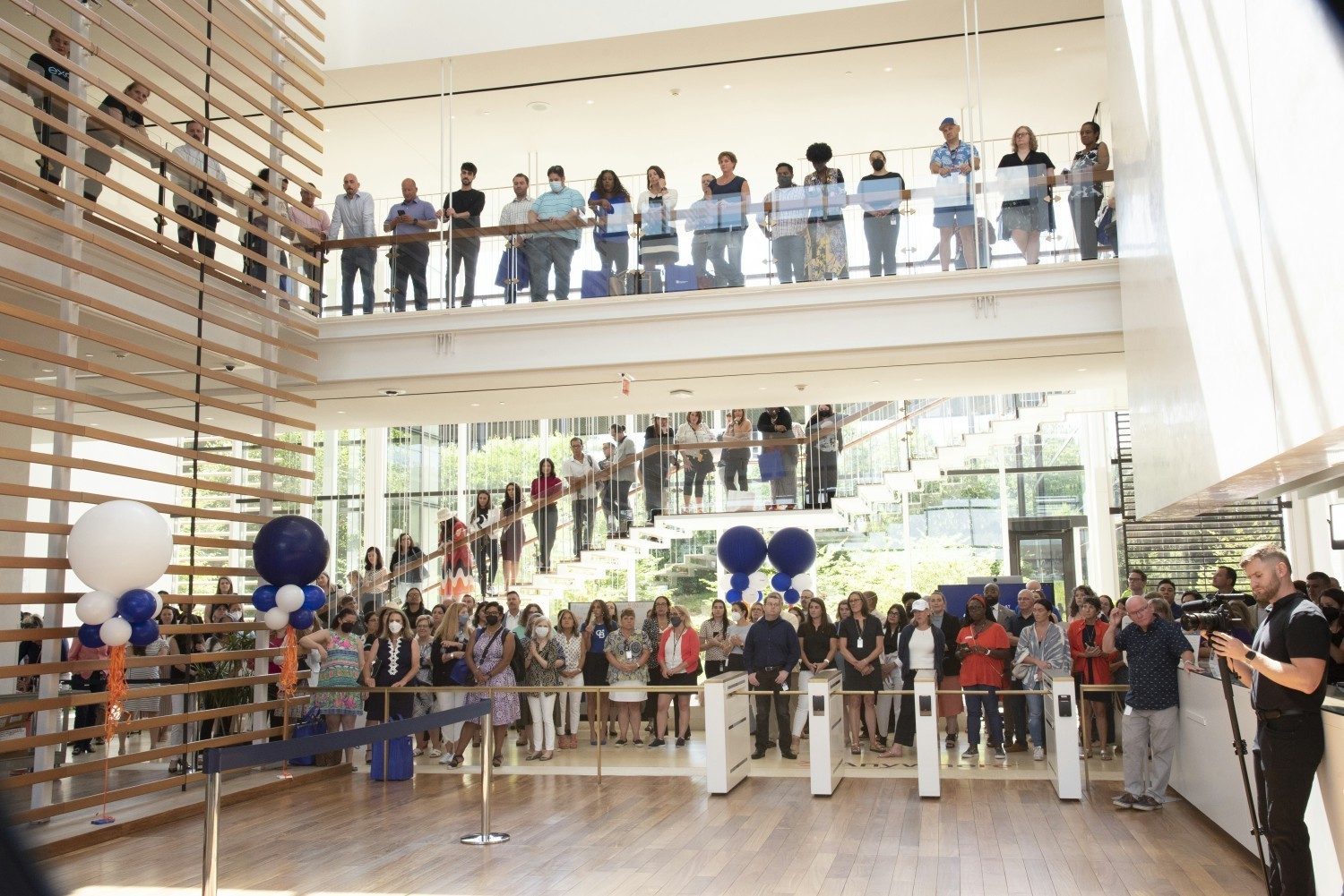 Our employees celebrating the grand re-opening of our refurbished HQ in Madison, NJ.