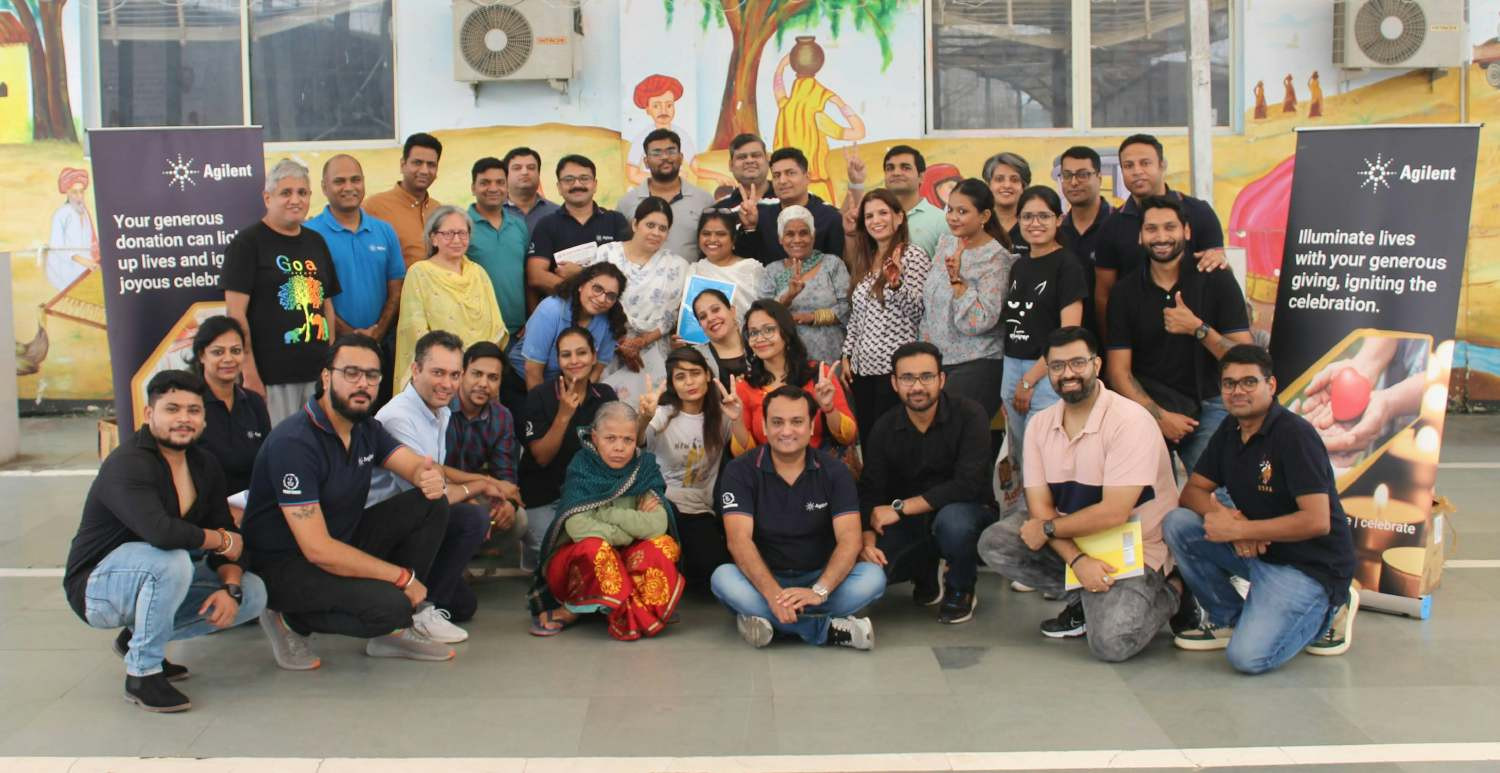 Agilent volunteering opportunity during Diwali