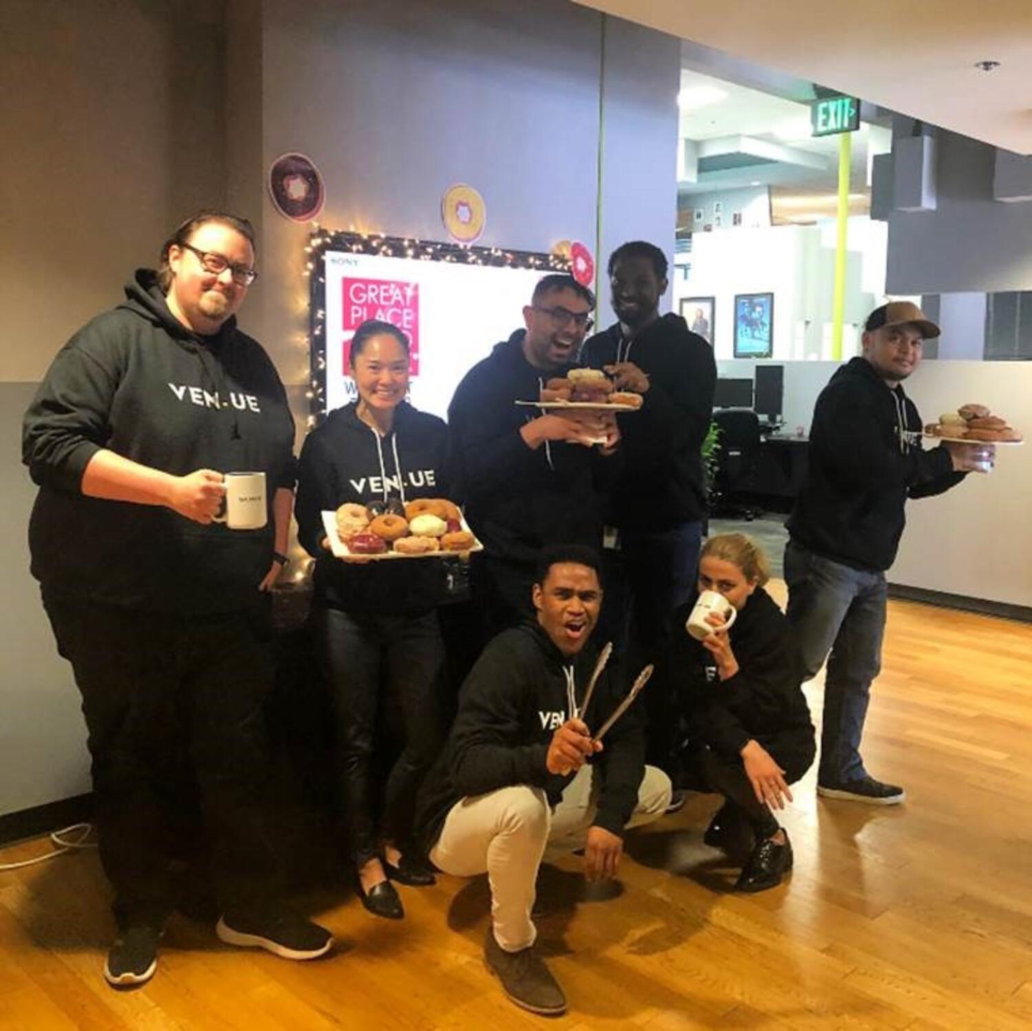 Sony employees in Marina del Rey: Great Place To Work Donut Giveaway 