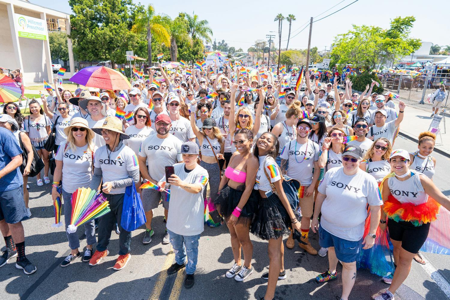 Sony San Diego Group at San Diego Pride Parade 2019