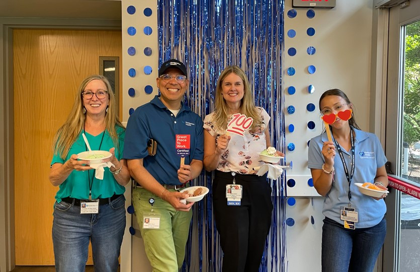 Enjoying ice cream to celebrate our Great Place To Work Certification!