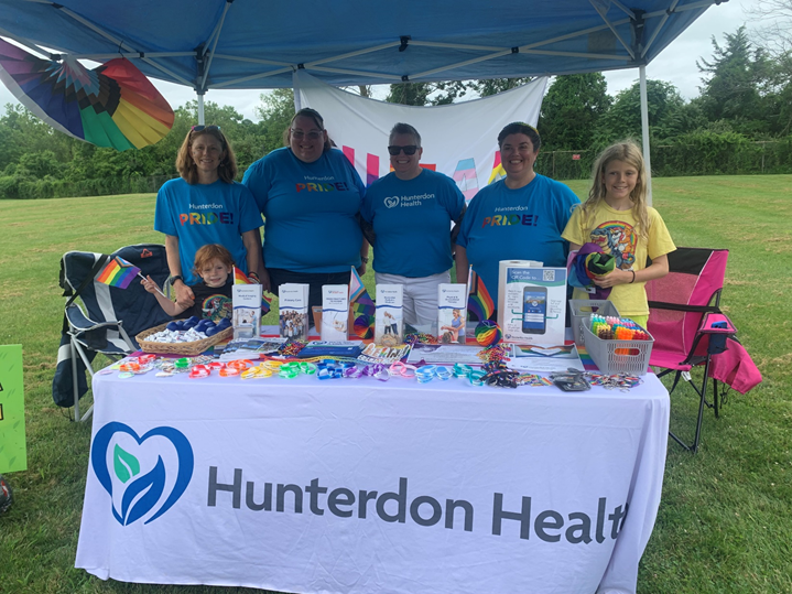 Representing Hunterdon Health during the Clinton Pride Family Festival