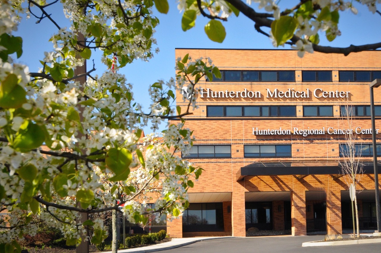 The main hospital campus and Hunterdon Regional Cancer Center