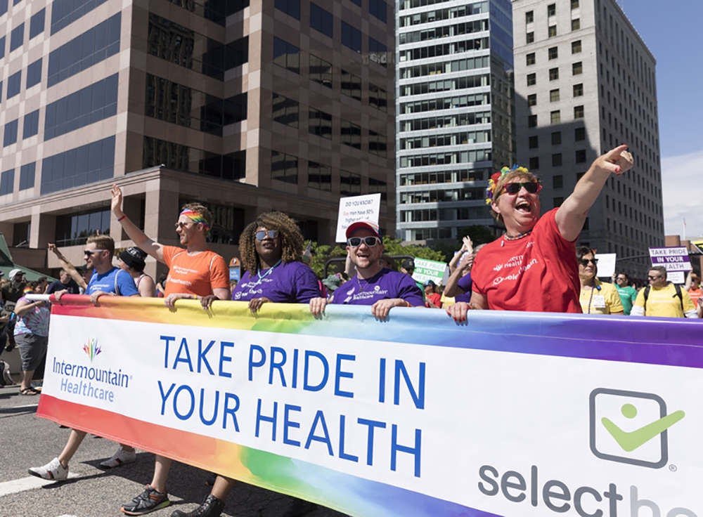 Intermountain Healthcare was a major sponsor of the 2020 Salt Lake City Pride Festival.
