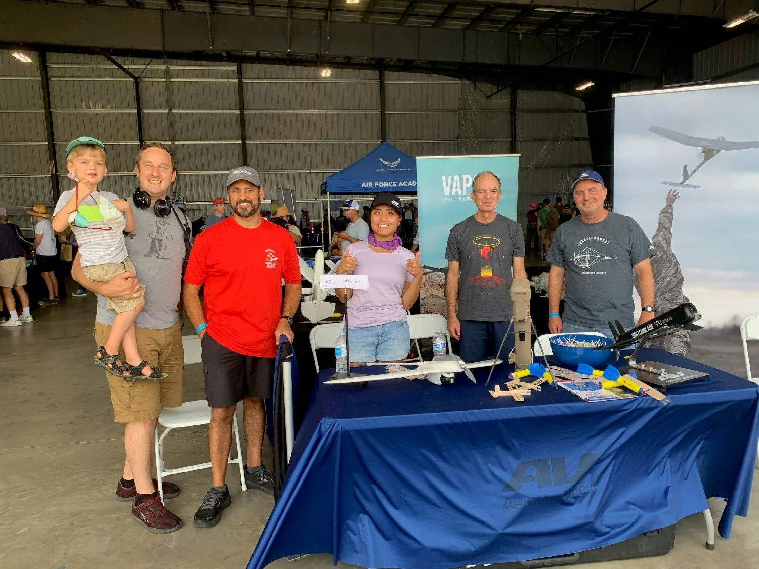 AV employees participated at the Wings Over Camarillo Air Show STEM pavilion. 