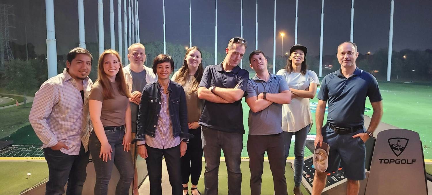 Availity associates enjoying some team building at Top Golf in Jacksonville.