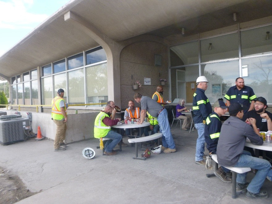 After successful kiln training, our team enjoys a BBQ, celebrating teamwork and accomplishment. Tijeras, NM