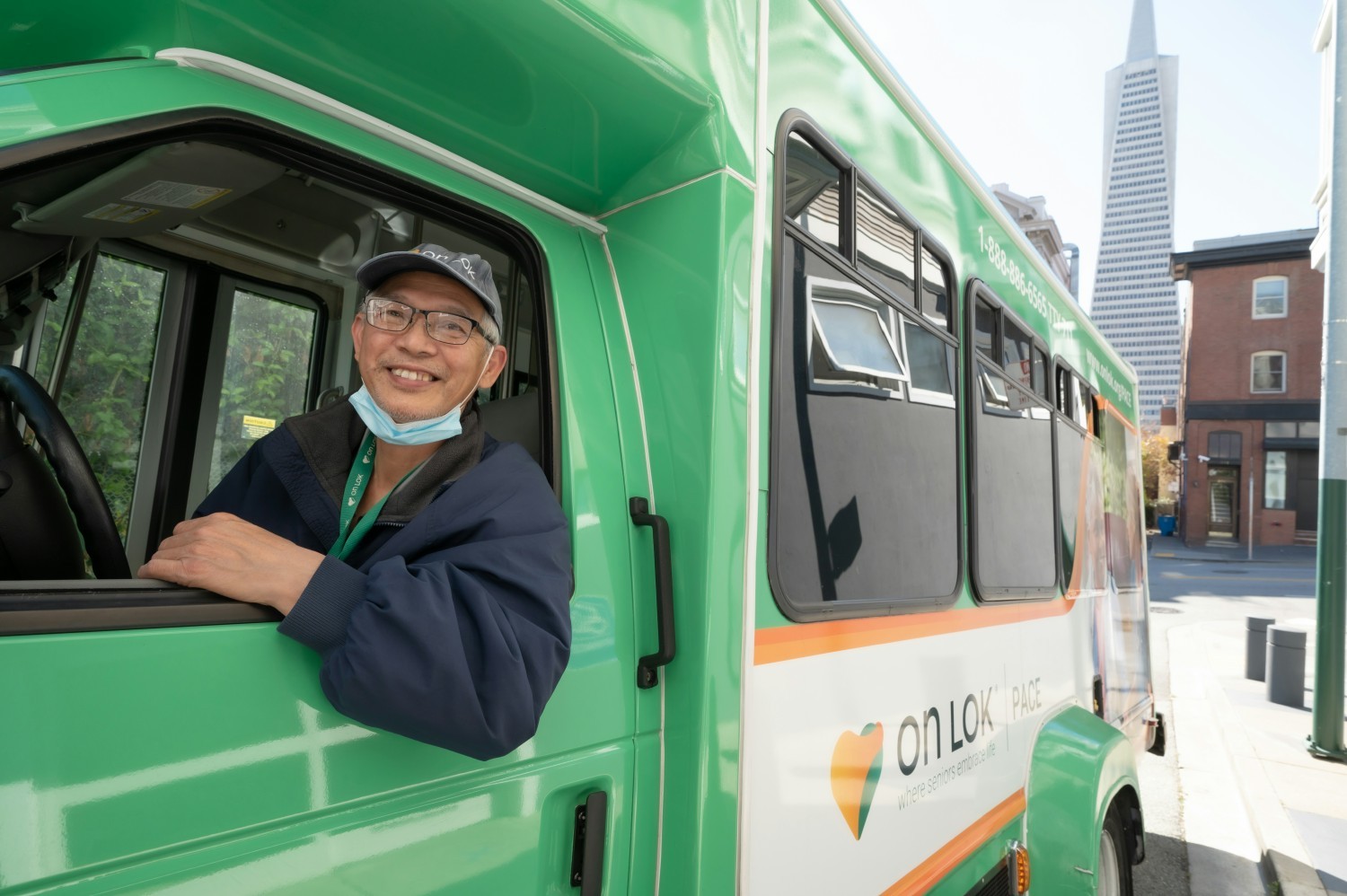 On Lok PACE driver provides transportation for seniors.