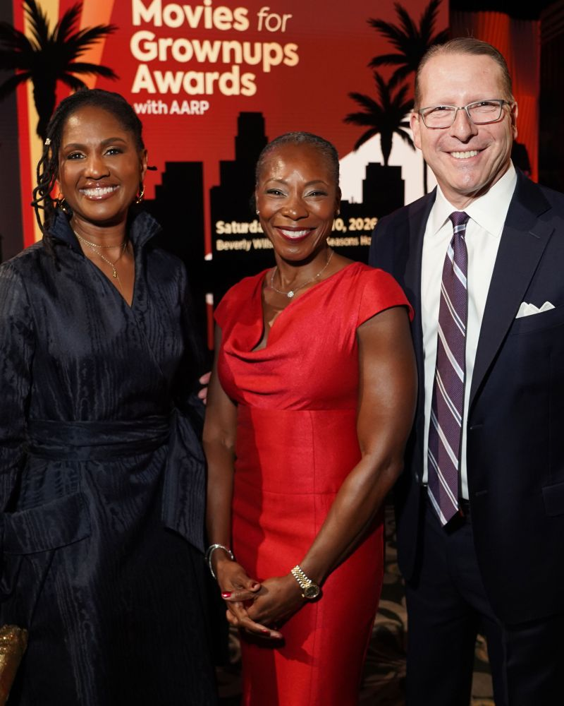 AARP CEO, Dr. Myechia Minter-Jordan attends Movies for Grownups Awards with members of the AARP executive team. 