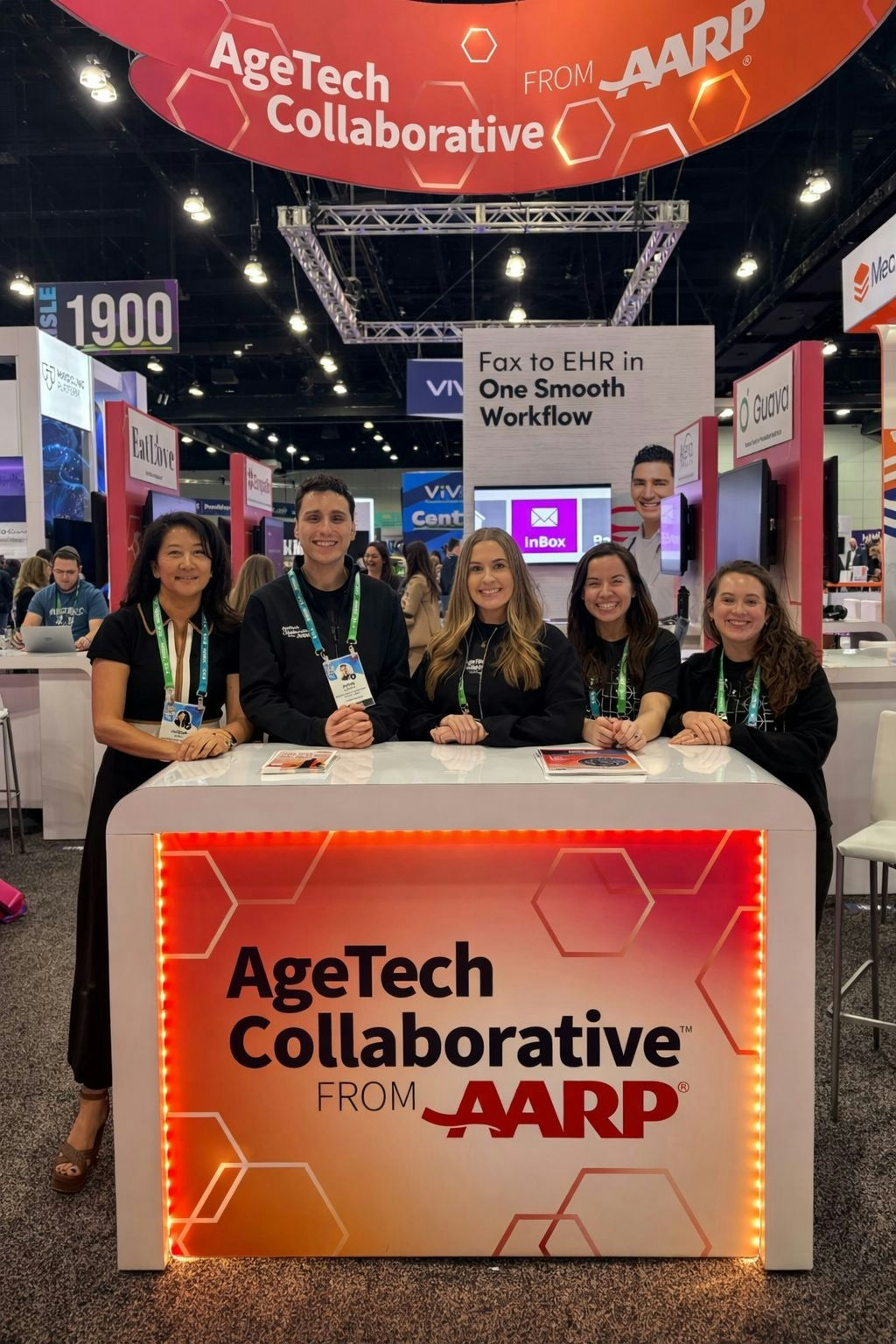 AARP employees attend a conference promoting the AgeTech Collaborative from AARP. 