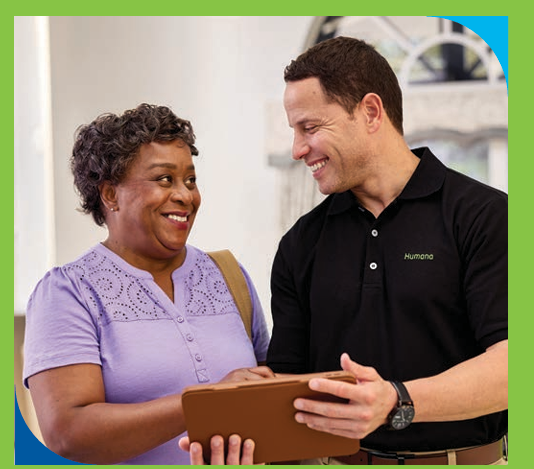Humana sales team provide options and personal services for customers.