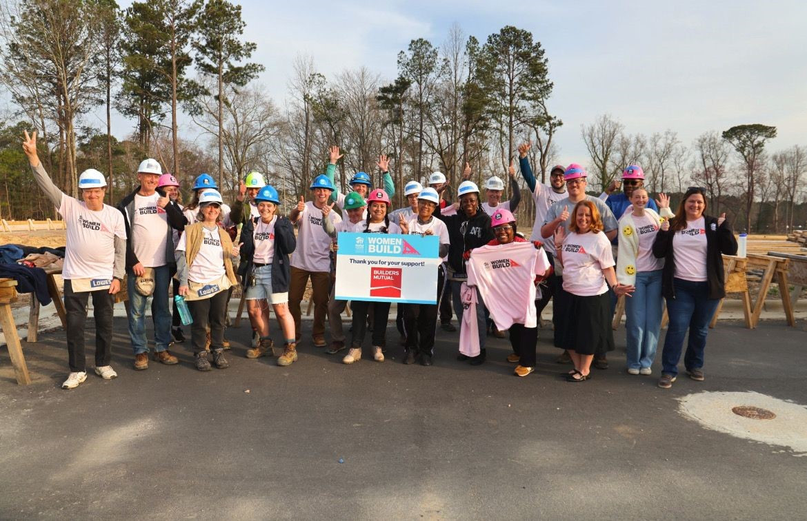Positivity impacting the community at the Habitat's Women Build.