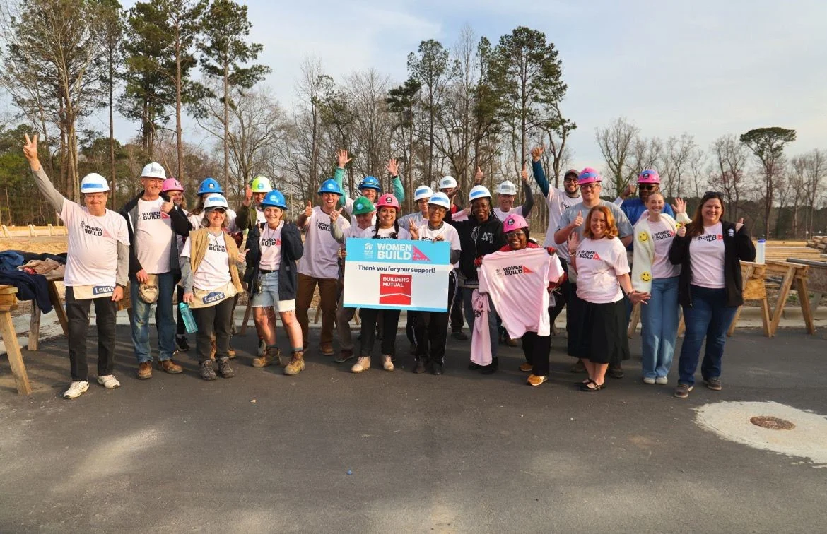 Positivity impacting the community at the Habitat's Women Build.