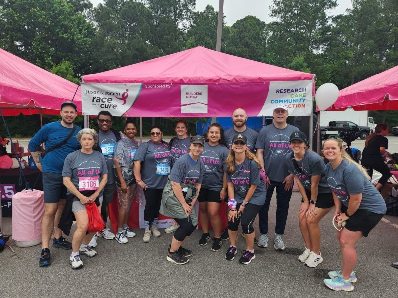 Walking for Susan G. Komen and promoting well-being together.  