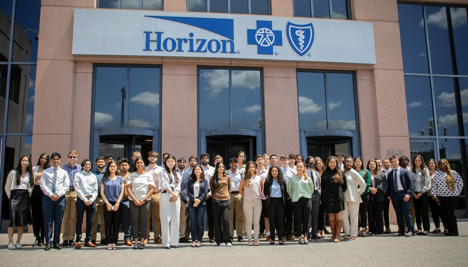 Horizon Interns gather at company Headquarters.