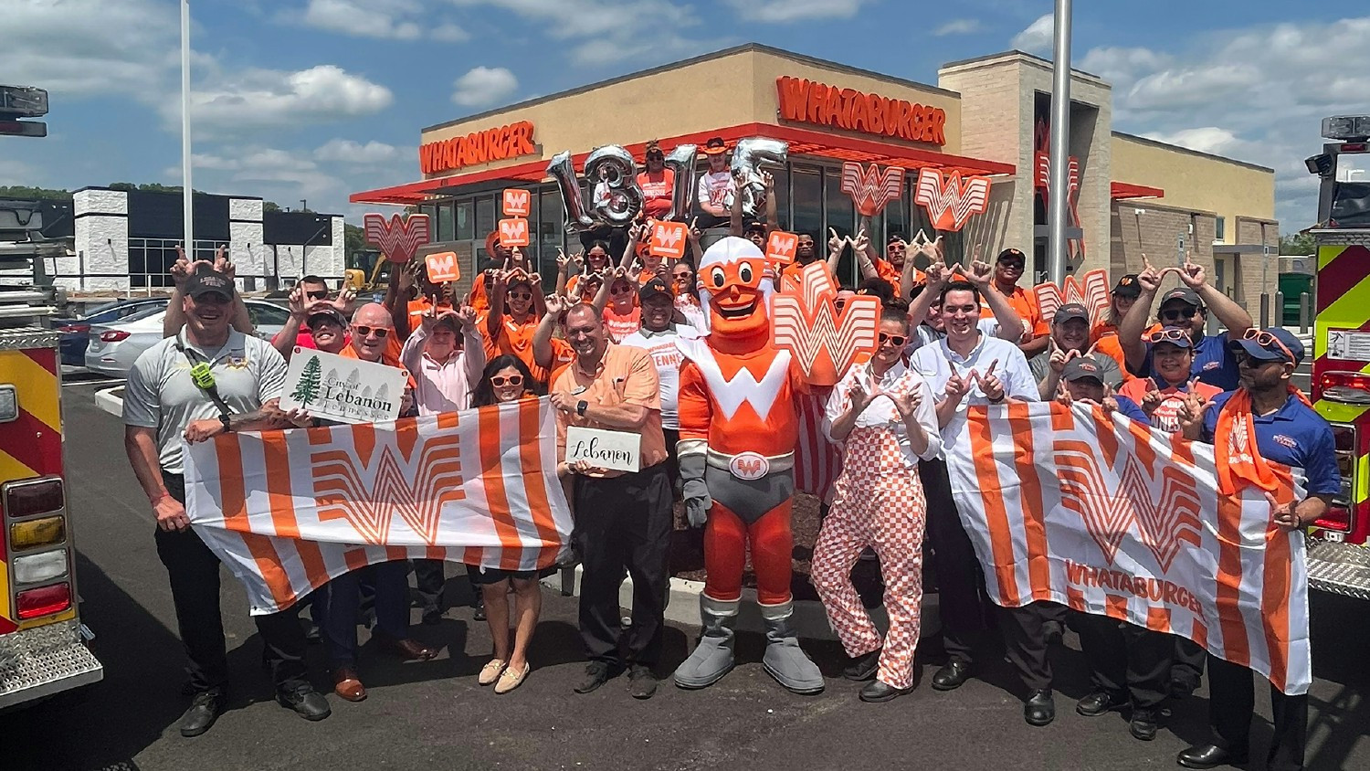 Whataburger celebrates a new Lebanon, TN opening, with approximately 80 new restaurants planned for 2026.