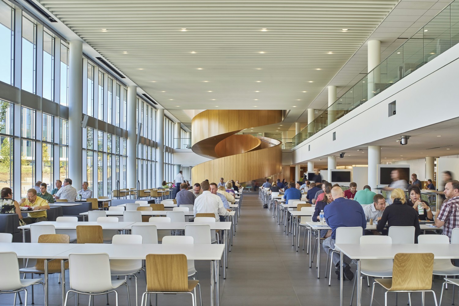 The Forum Café in Indianapolis; another multifunctional space for collaboration and fun.