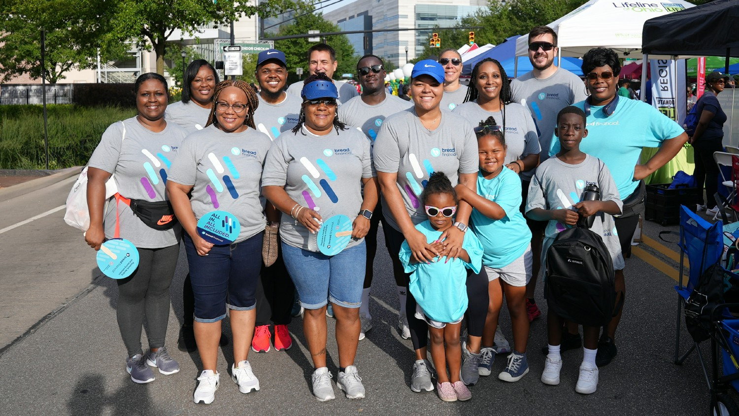 Bread Financial associates at the African American Men's Wellness Walk.