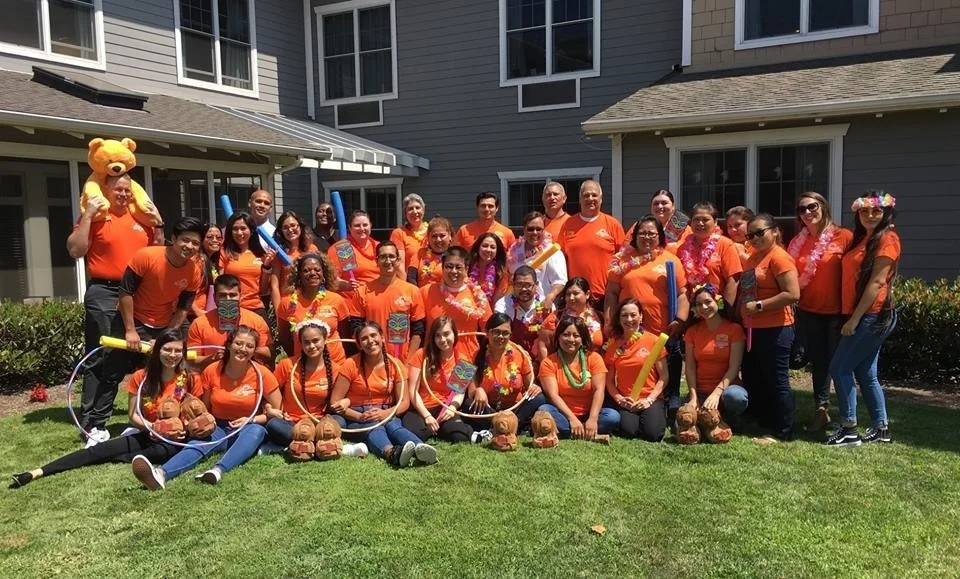 The Sunrise team, ready for summer-time activities.
