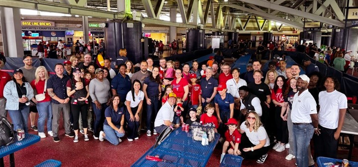 Summer fun at the Nationals game for the Association's annual picnic! Friends, family, and great memories.