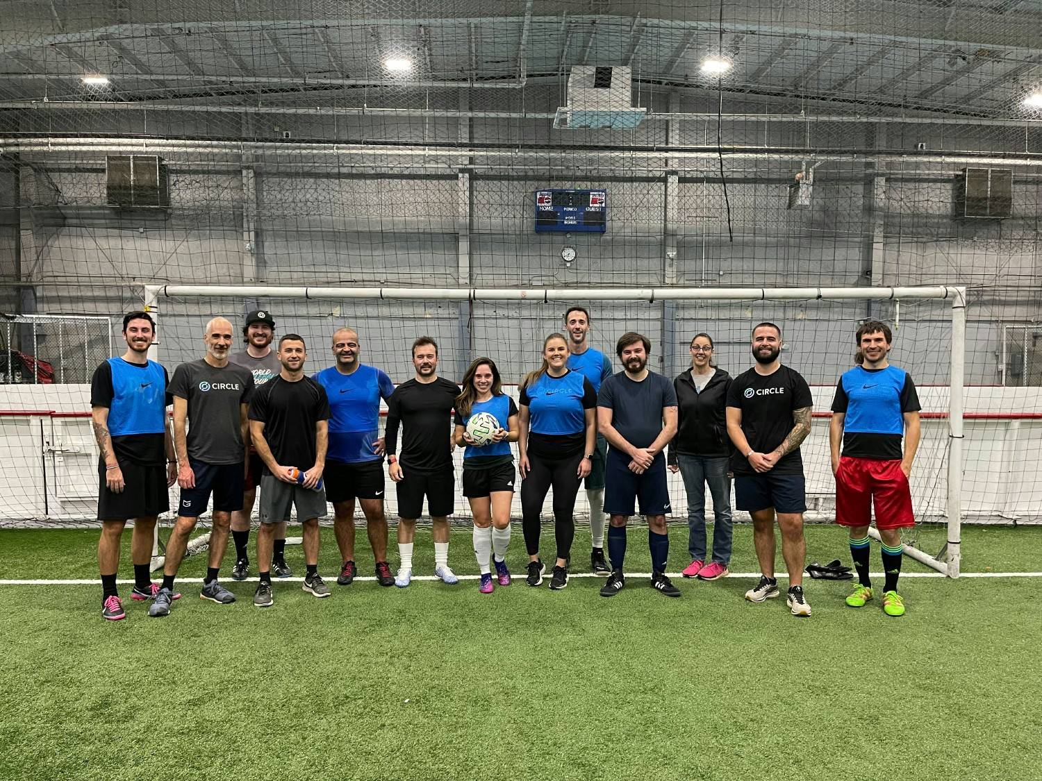 Circle soccer team