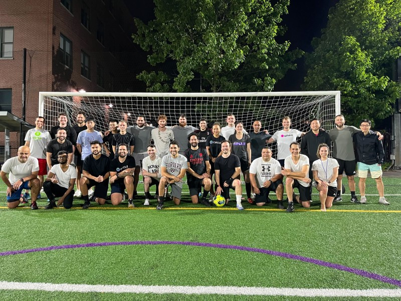 Circle soccer team
