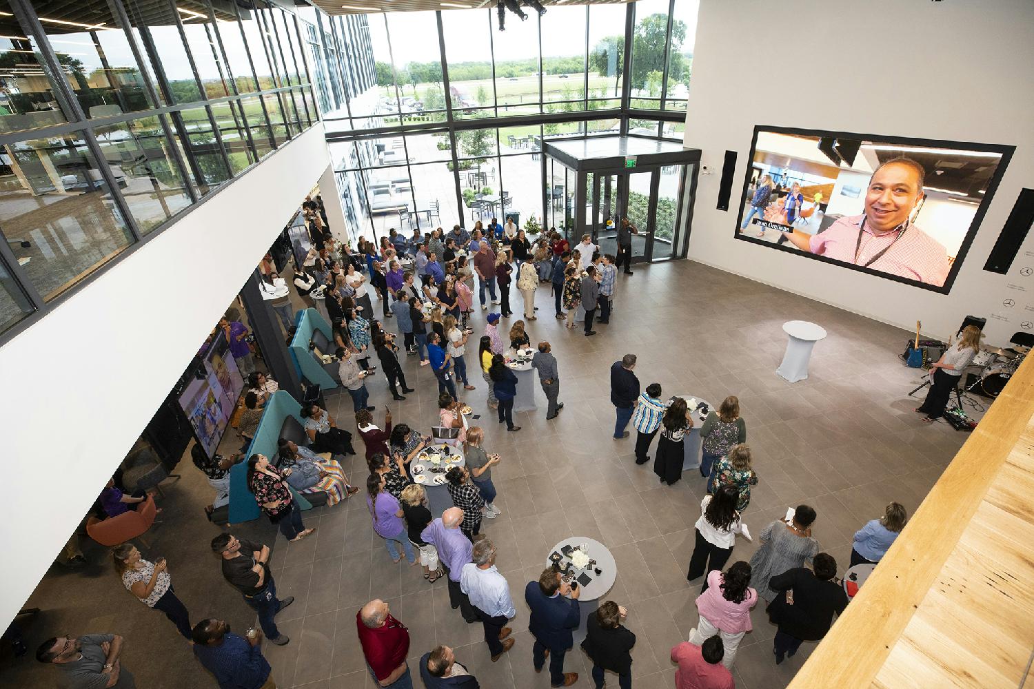 MBFS colleagues enjoying the Grand Opening of our new Fort Worth Business Center