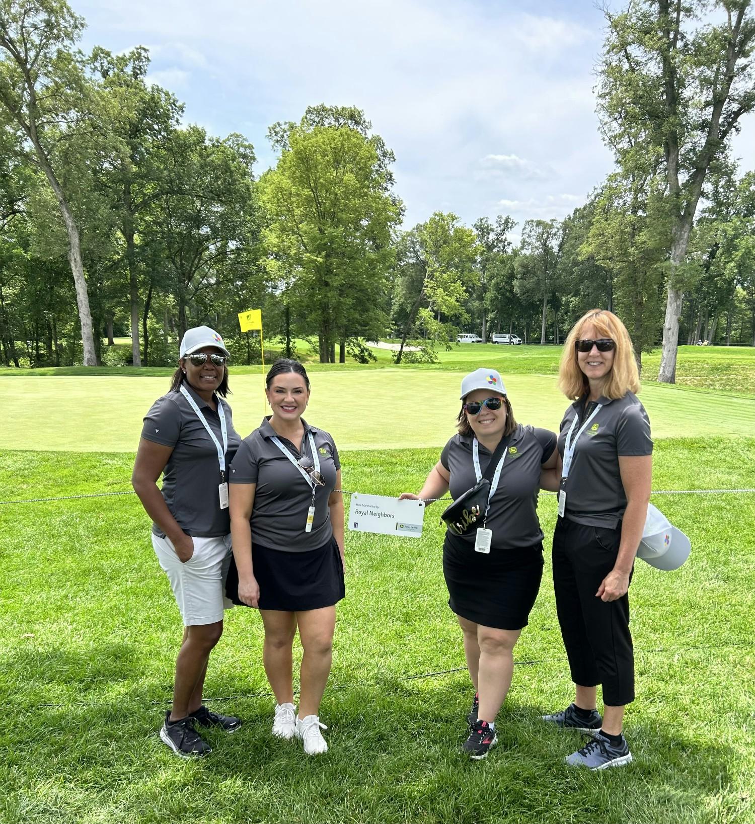 CEO and President, Zarifa Brown Reynolds, volunteered with team members at the John Deere Classic golf tournament.