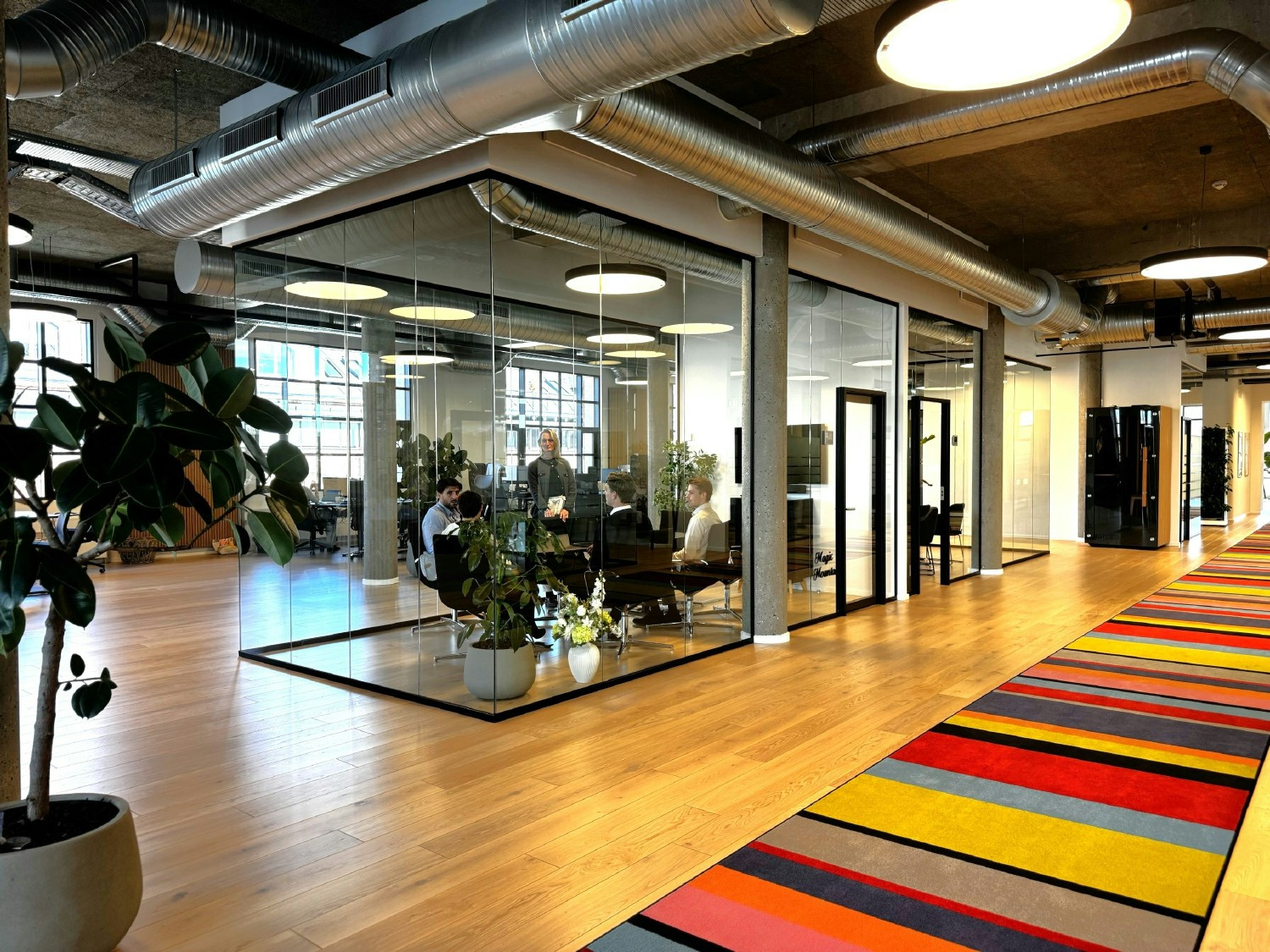 Showcasing the 30+ meter carpet and our meeting facilities