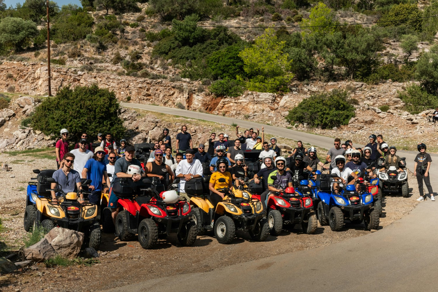 Team activity during Hack The Box's global retreat in Poros