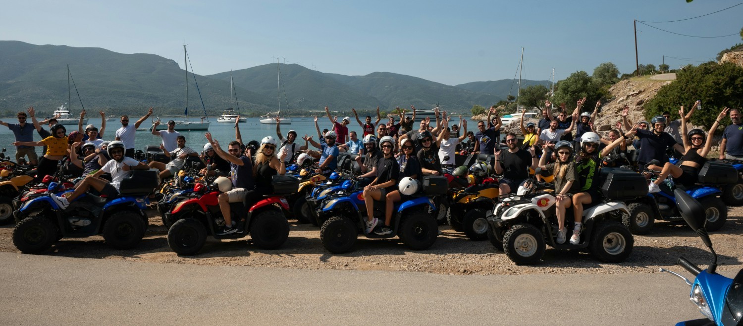Group activity on our annual global retreat in Poros, Greece