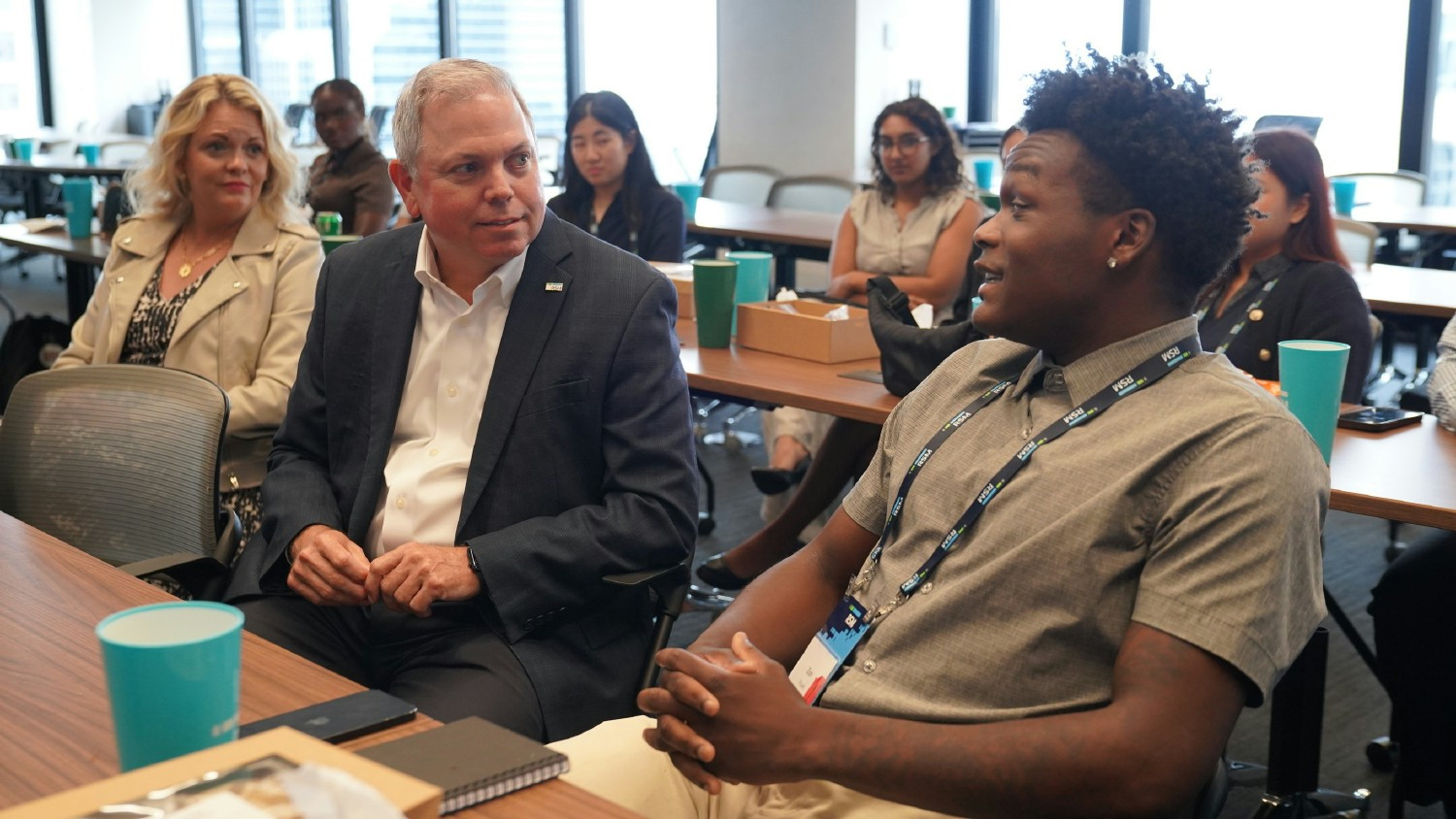 Managing Partner & CEO Brian Becker meets with students to share insights, inspire growth and support future careers.