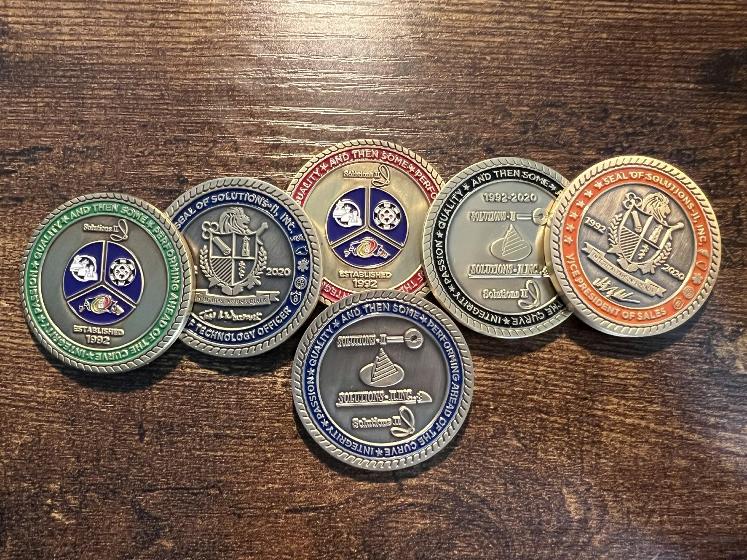 Solutions II Team Challenge Coins