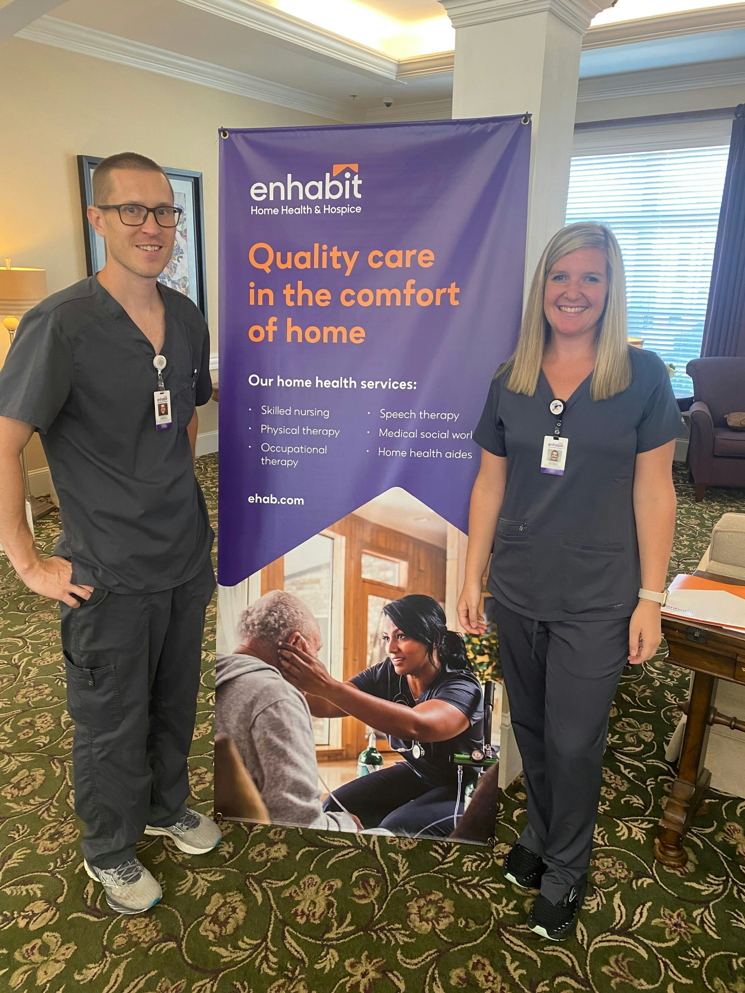 Educating assisted living residents on fall prevention and safety transfers!