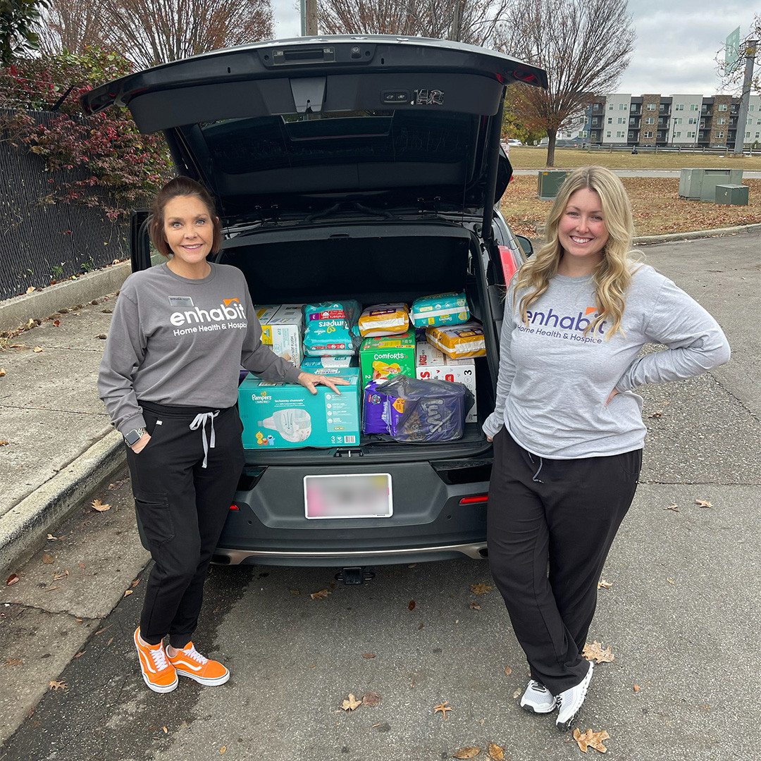 Our Huntsville Branch spread some holiday cheer by donating diapers and wipes to the Food Bank of North Alabama.