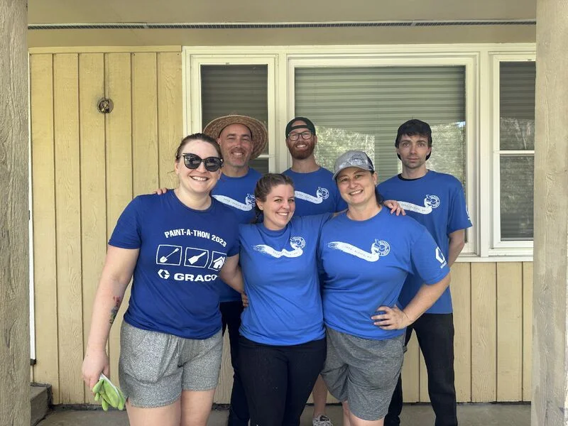 Committed to Service.  Our teams proudly volunteer at Paint-a-Thon events - giving back is part of our DNA.