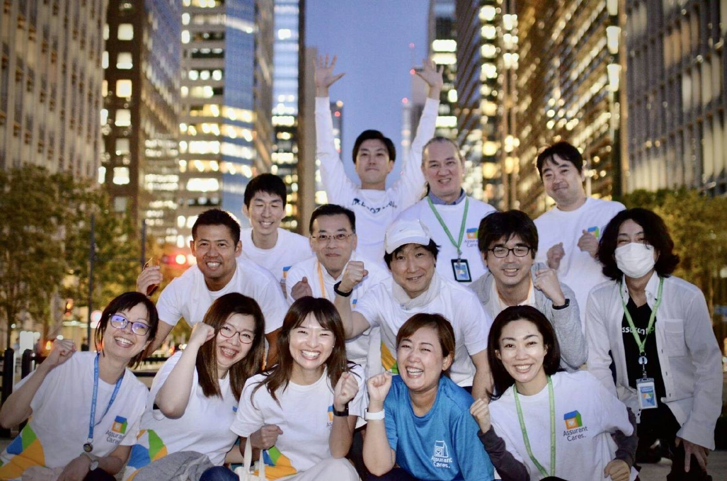 Japanese employees participating in 5K for charity
