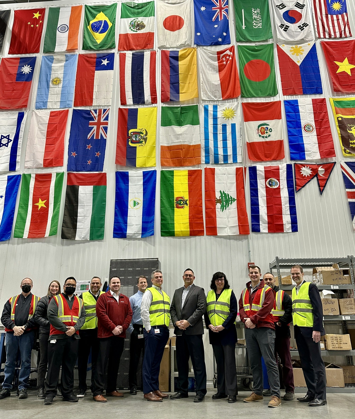 Head of Diagnostics Sharon Bracken visits the team at our Americas Distribution Center (ADC) in Plainfield, IN.