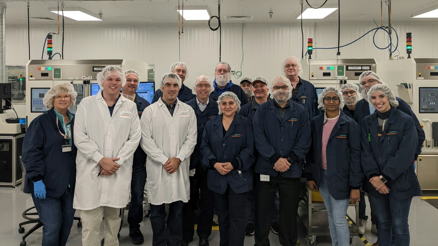 Members of the Point of Care Diagnostics global leadership team visit with our manufacturing teams in Mishawaka, IN. 